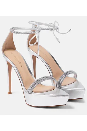 Gianvito Rossi Sandali Burma in pelle con plateau