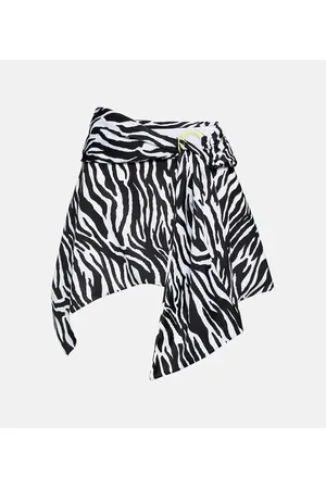 The Attico Minigonna asimmetrica in lycra