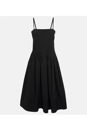 Proenza Schouler Abito midi in popeline di misto cotone