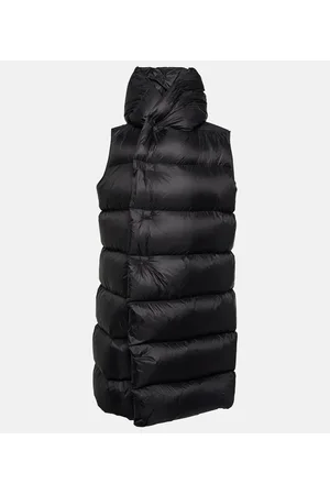 Rick Owens Piumino senza maniche con cappuccio