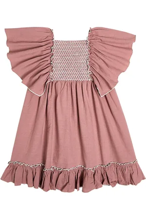 Suncracy Abito Moraira in cotone a punto smock