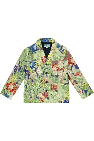 Kenzo Blazer Green House in lino