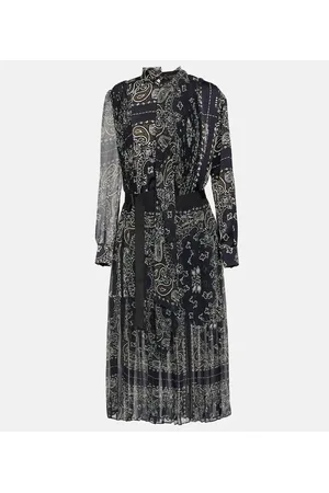 SACAI Abito midi con stampa
