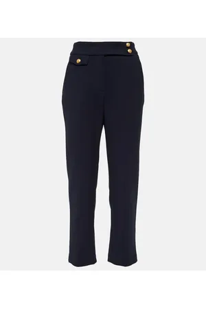 VERONICA BEARD Pantaloni slim cropped Renzo a vita alta