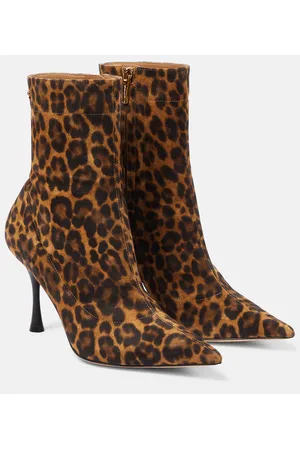 Gianvito Rossi Stivaletti Dasha in pelle con stampa
