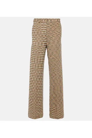 Missoni Pantaloni in maglia a gamba larga