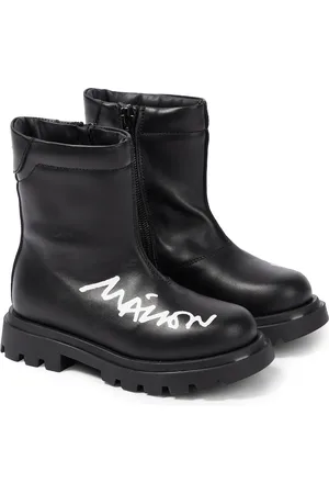 Maison Margiela Stivaletti in pelle con logo