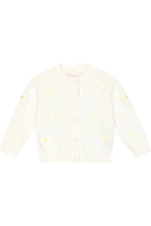 Stella McCartney Baby - Cardigan in cotone con ricamo