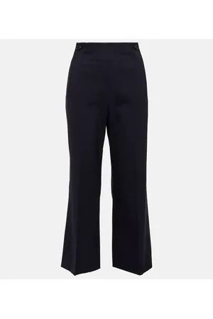Chloé Chloé Pantaloni flared in lana a vita alta