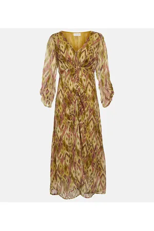 Velvet Abito midi Cailey in georgette con stampa