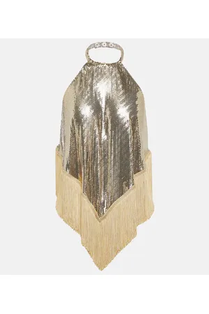 Paco rabanne Top in maglia metallica