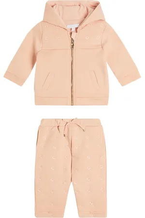 Chloé Chloé Kids Baby - Set di felpa e pantaloni sportivi in cotone