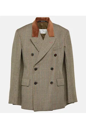 Maison Margiela Blazer in lana pied-de-poule