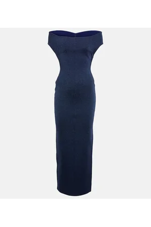 Alaïa Alaïa Abito lungo in misto lana e Lurex®