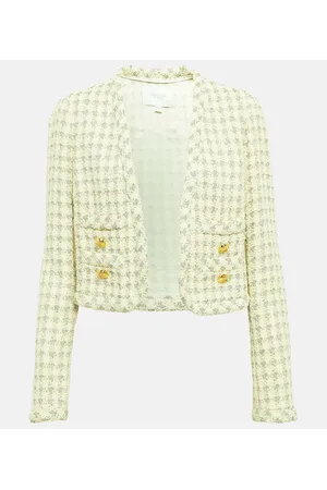 Giambattista Valli Giacca cropped in tweed a quadri
