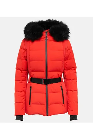 YVES SALOMON Giacca da sci imbottita con shearling