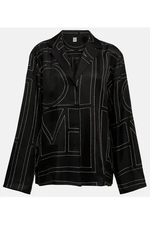 Totême Camicia in seta con ricamo