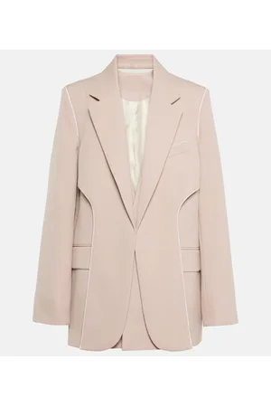 Victoria Beckham Blazer asimmetrico in misto lana
