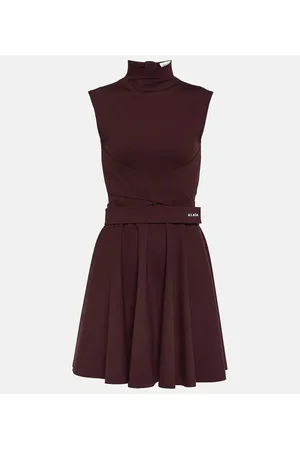 Alaïa Alaïa Miniabito in jersey con logo