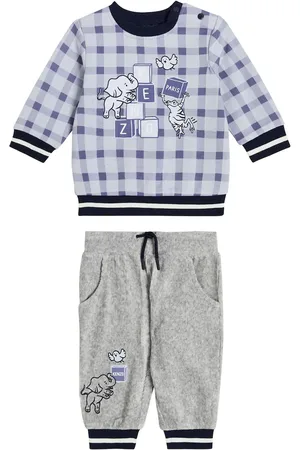 Kenzo Baby - Felpa e pantaloni in misto cotone