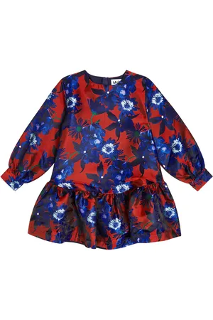 Molo Abito lungo Cixi in jacquard con stampa
