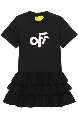 OFF-WHITE Abito T-shirt in cotone con stampa
