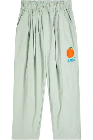 Jelly Mallow Pantaloni in cotone con ricamo