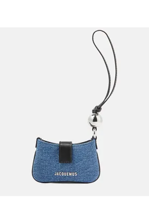 Jacquemus Portacarte Le Porte Bisou in denim