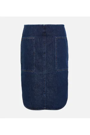 Totême Gonna midi di jeans
