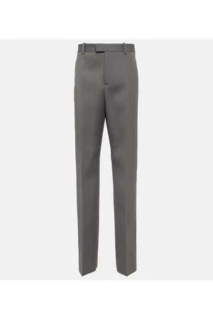 Bottega Veneta Pantaloni regular in lana a vita alta