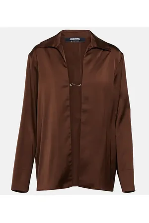 Jacquemus Camicia in raso con logo