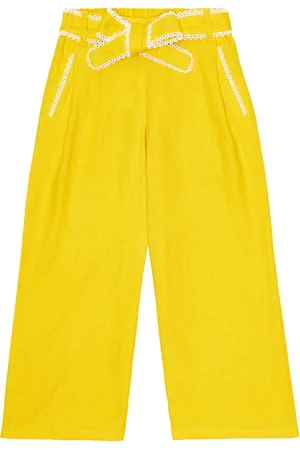 Chloé Chloé Kids Pantaloni in lino