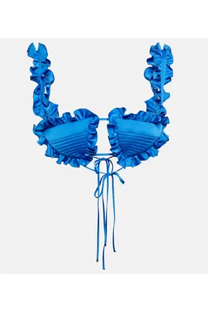 The Attico Bralette Glory in raso con volant