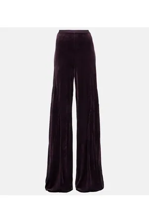 Rick Owens Pantaloni a gamba larga in velluto