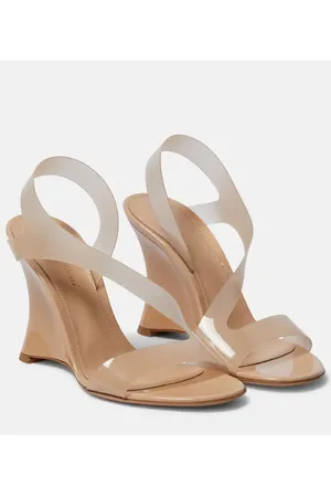 Gianvito Rossi Sandali con zeppa in PVC