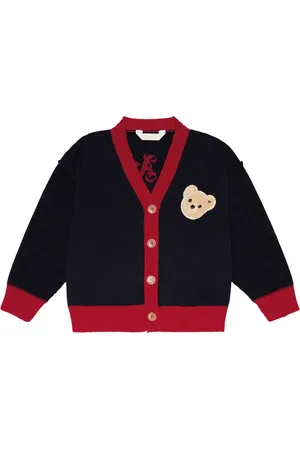 Palm Angels Cardigan in lana con logo