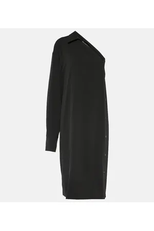 Sportmax Abito midi Zurca in georgette di seta
