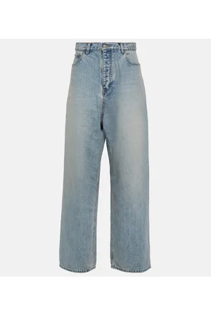 Balenciaga Jeans a gamba larga e vita media