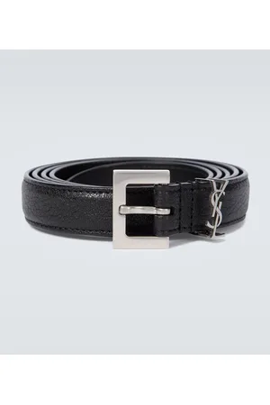 Saint Laurent Cintura Cassandre in pelle