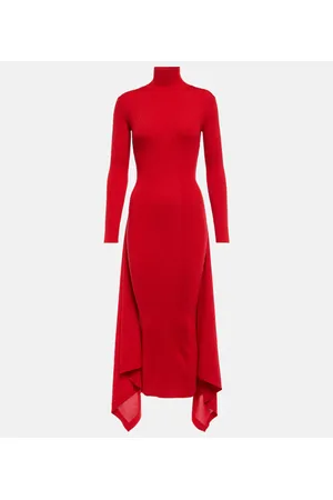 Alaïa Alaïa Abito midi in cashmere e seta