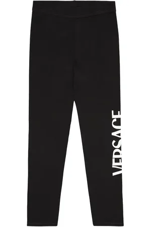VERSACE Leggings in misto cotone con stampa