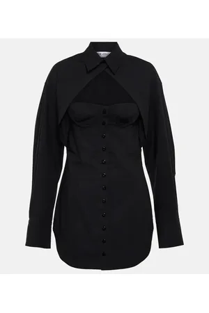 The Attico Miniabito chemisier con cut-out