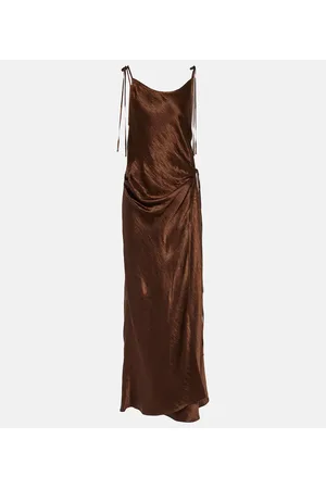 Acne Studios Abito midi in raso