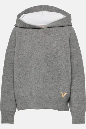 VALENTINO Felpa in misto lana con cappuccio