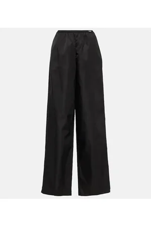Prada Pantaloni in Re-Nylon a vita alta