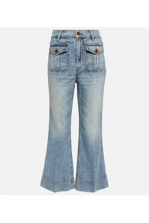 ZIMMERMANN Jeans flared cropped Raie
