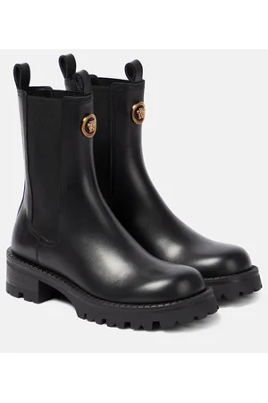 VERSACE Stivaletti Chelsea Medusa in pelle