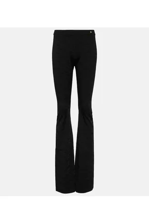 VERSACE Pantaloni flared con intarsi Greca