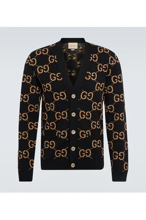 Gucci Cardigan GG in jacquard di lana