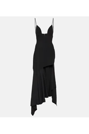 MUGLER Abito midi asimmetrico